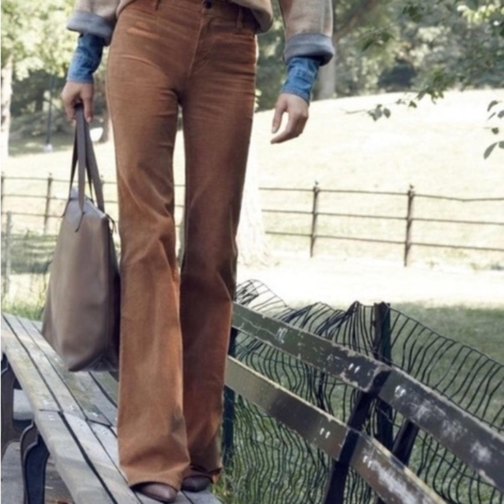 Madewell flea market flares in corduroy